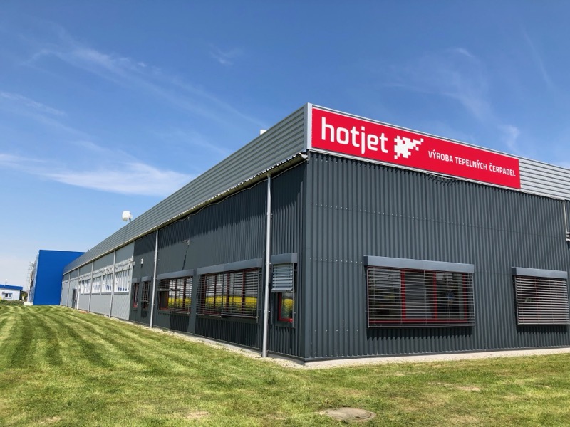 Výrobní hala HOTJET – výroba tepelných čerpadel